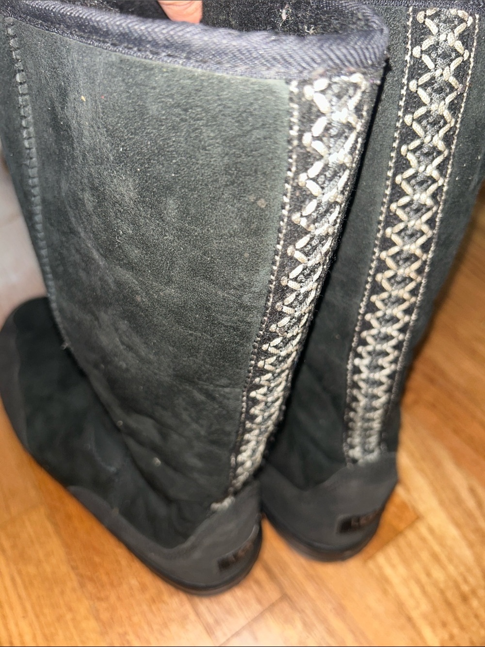 UGG Women's Tasman Braid Embroidery Ultra Tall Revival Boots size 10 Wide